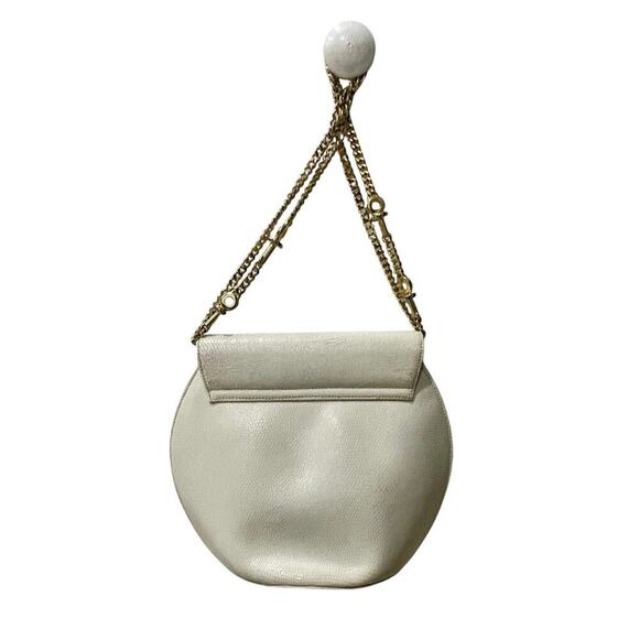 RODO ITALY IVORY LIZARD PURSE CROSSBODY 60’s 70’s VINTAGE GOLD TONE STRAP ICONIC - Picture 5 of 16